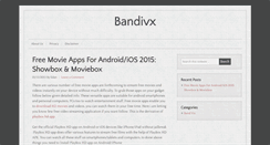 Desktop Screenshot of bandivx.com